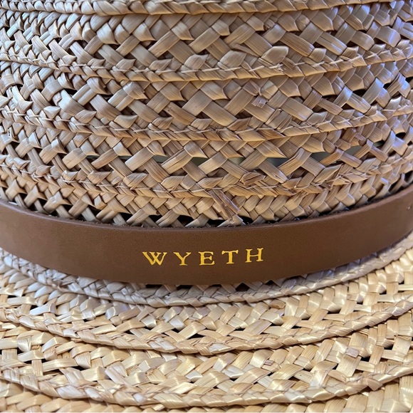 Wyeth by Todd Magill Natural Straw Rancher Hat Tan Leather Band O/S one  size - Picture 9 of 10